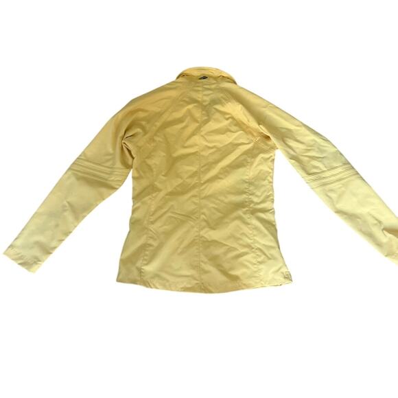 EUC Adidas light yellow zip up jacket sz M ClimaProof Activewear Lightweight - Picture 5 of 7